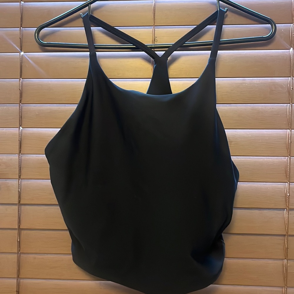 Old navy black built in bra crop top